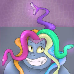 Bismuth as Medusa